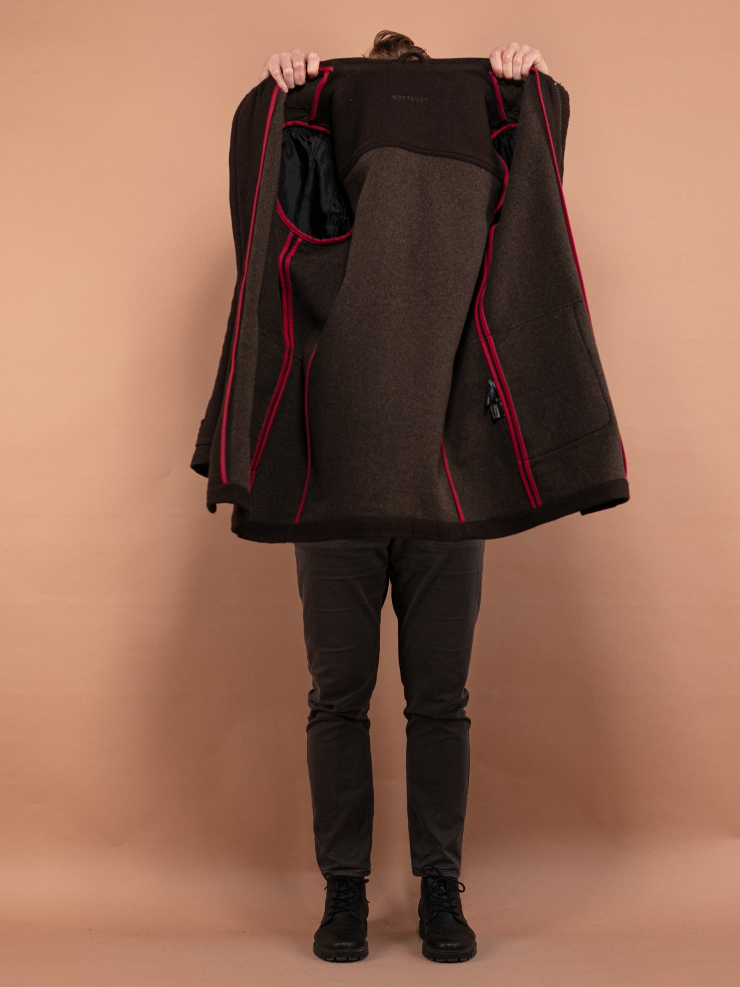 Online Vintage Store | 90's Men Wool Blend Duffle Coat | Northern