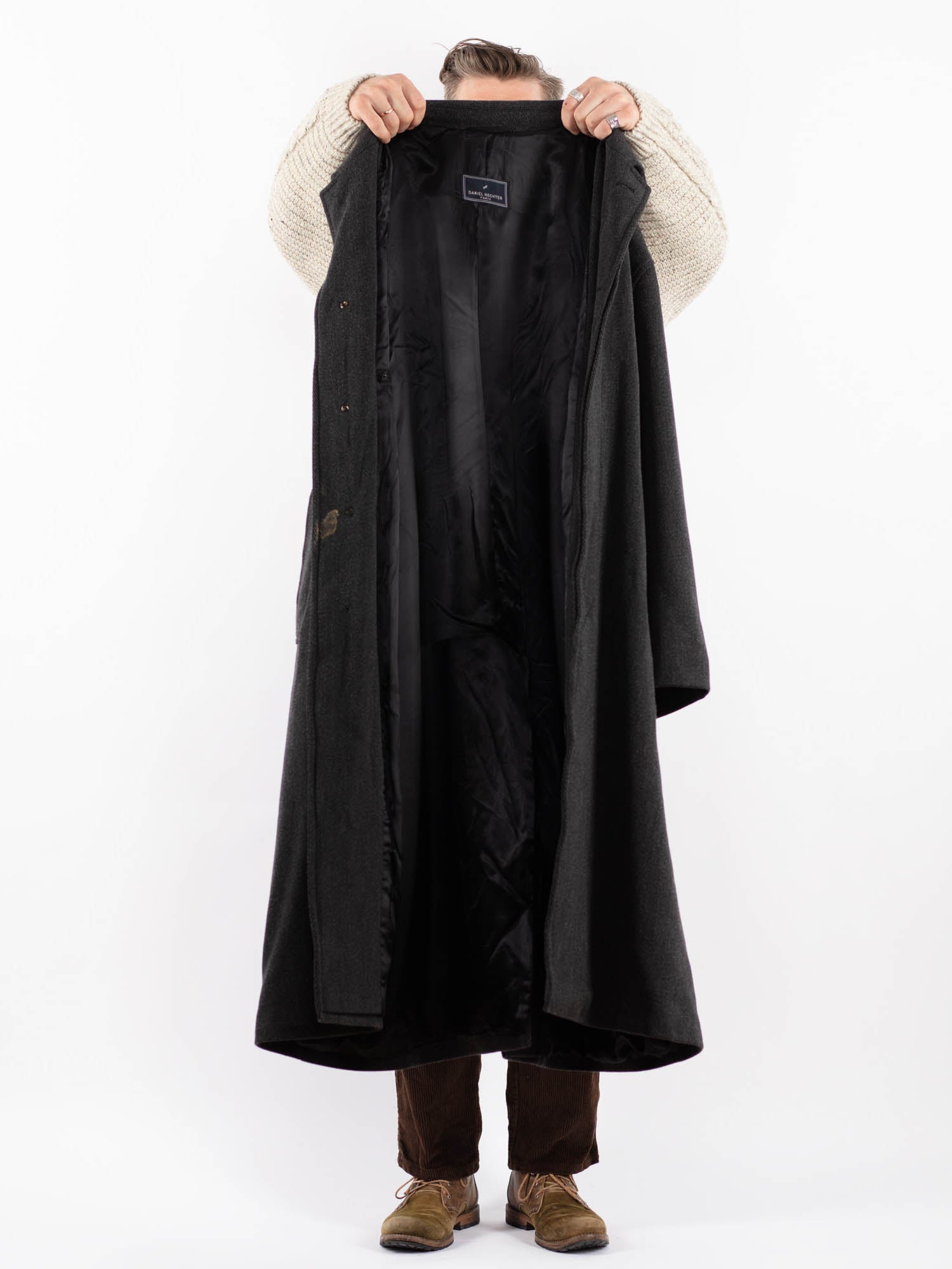 ジャケット・アウター vintage 90's US wool design coat vintage-90s-men-maxi-oversized