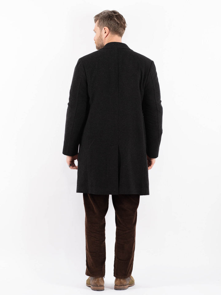 Vintage 90's Men Wool Blend Coat in GrayZ1629