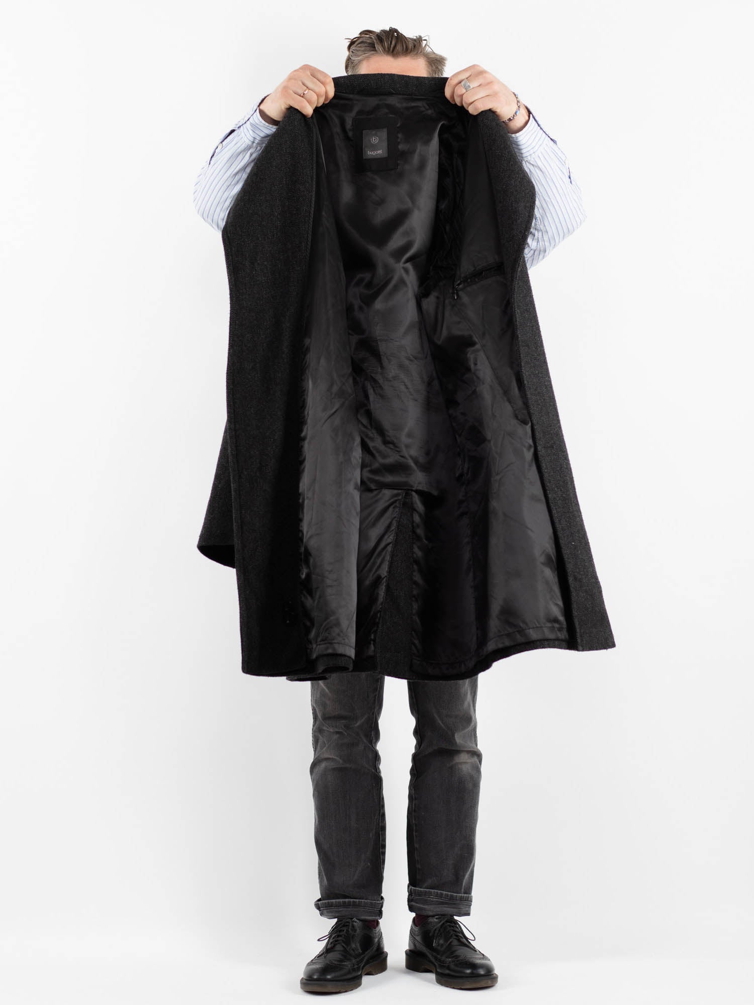 ジャケット・アウター 90's Vintage Dark Gray Maxi Wool Coat Vintage Gray Wool Coat – Timeless Fit and Flare Winter Overcoat