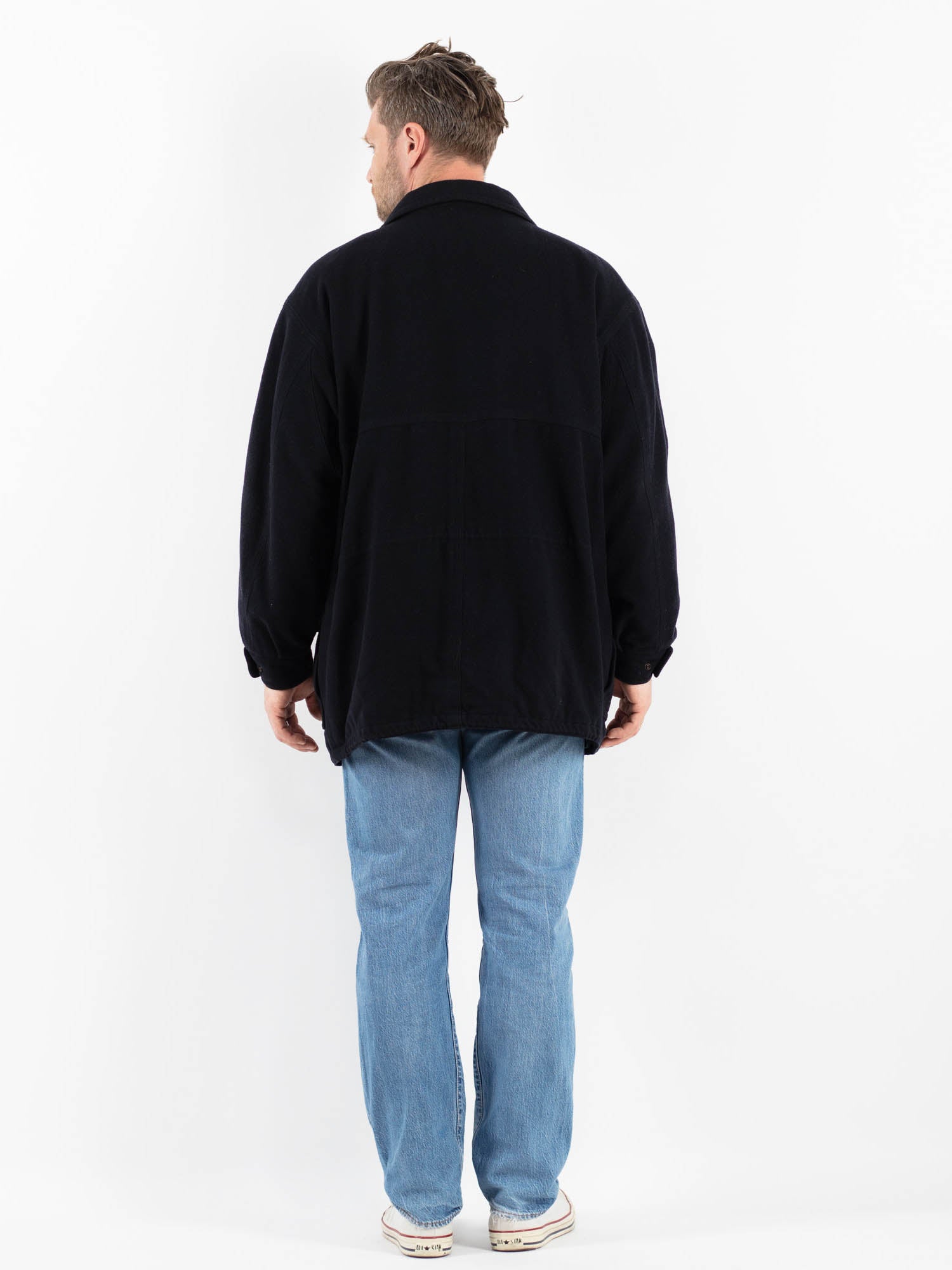 Online Vintage Store | Vintage 90's Men Wool Blend Jacket in
