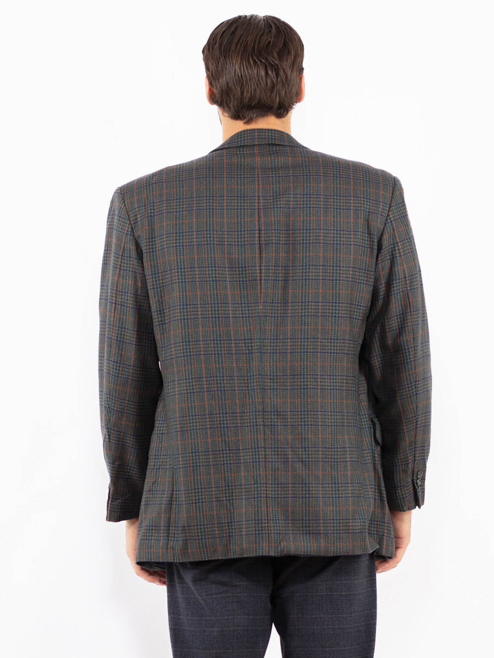 Vintage 90's Men Wool Blazer Jacket in MultiZ2423