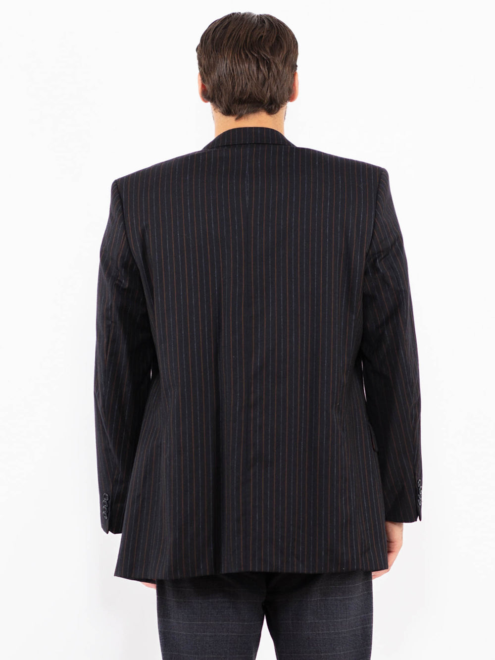 Vintage 90's Men Wool Blazer Jacket in MultiZ2435