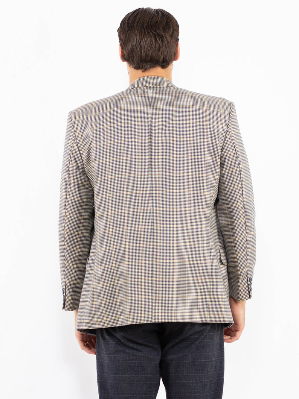 Vintage 90's Men Wool Blend Blazer Jacket in MultiZ2440