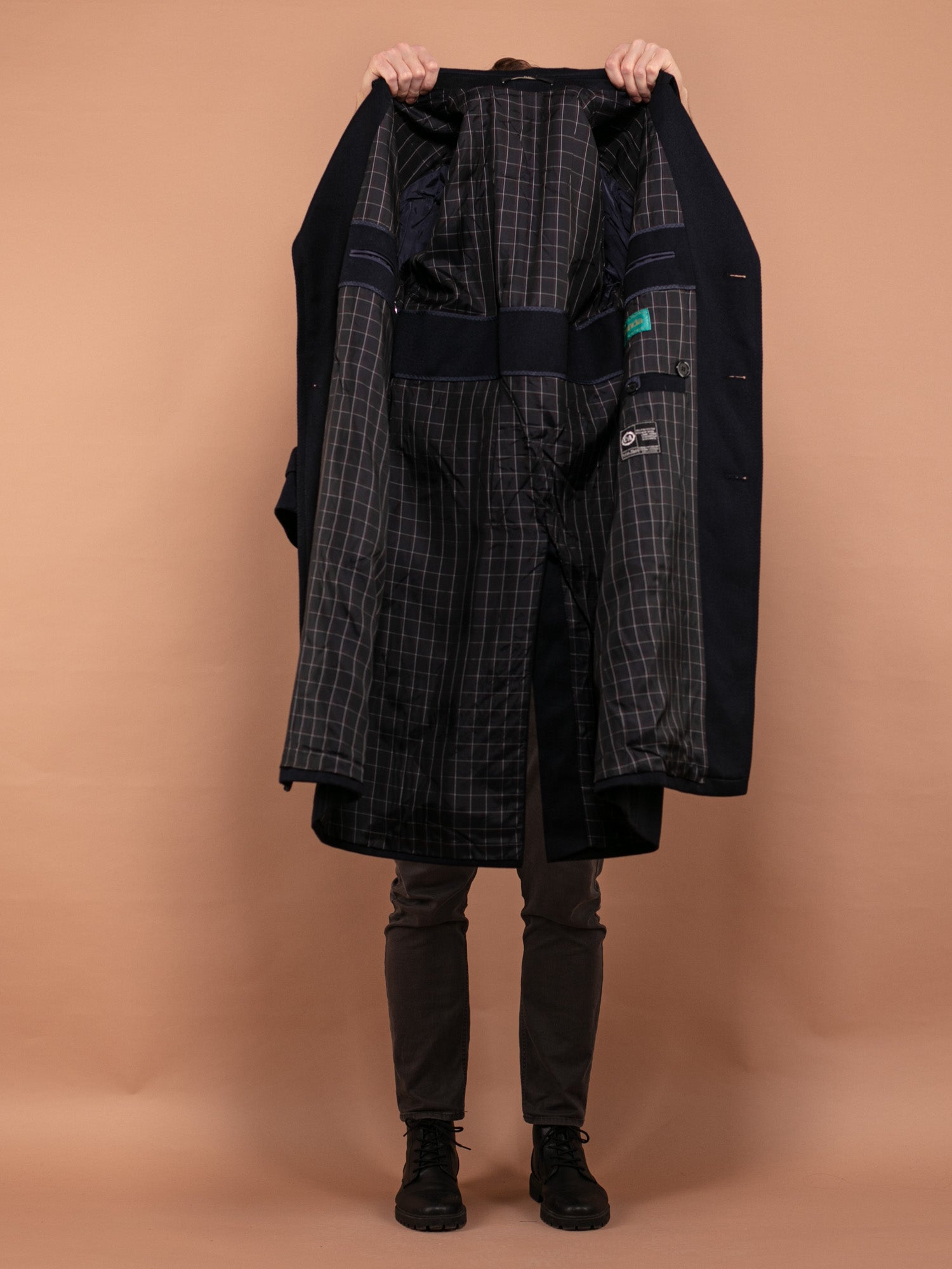 Online Vintage Store | 90's Men Wool Blend Coat | Northern