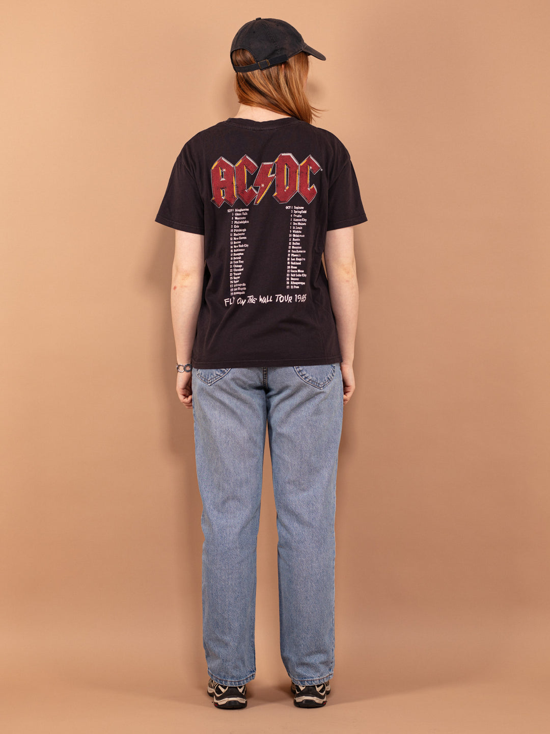 Vintage 90's Women T-shirt with AC/DC print
