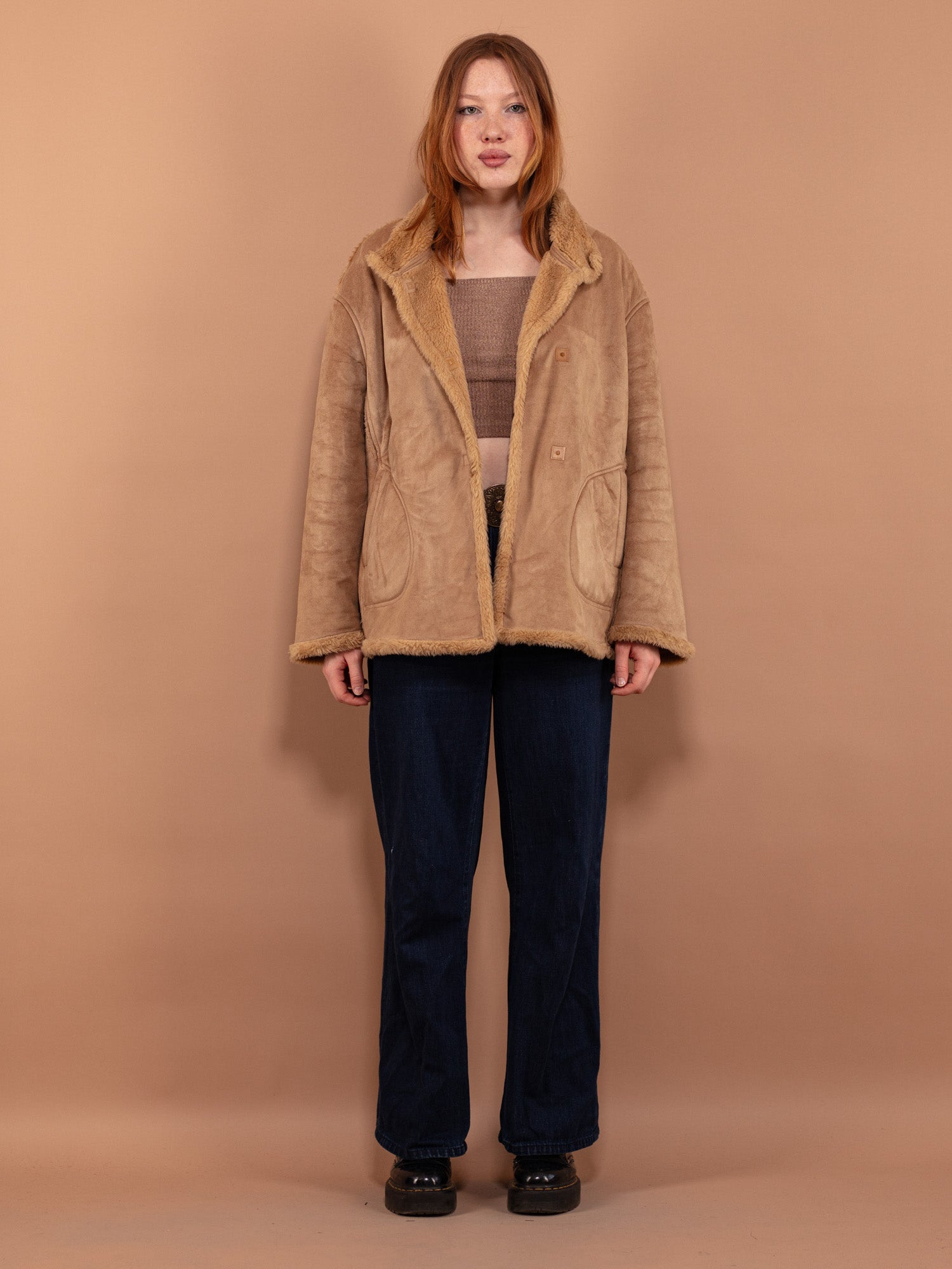 Faux sheepskin jacket online