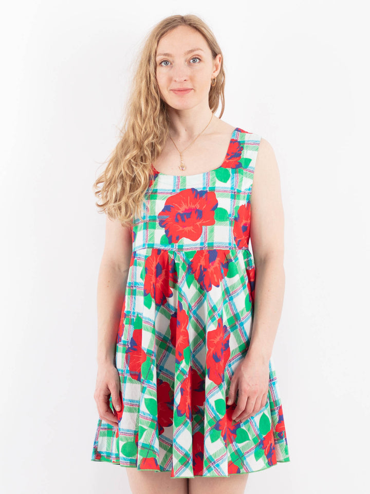 Vintage 90's Women Yves Saint Laurent Floral Dress