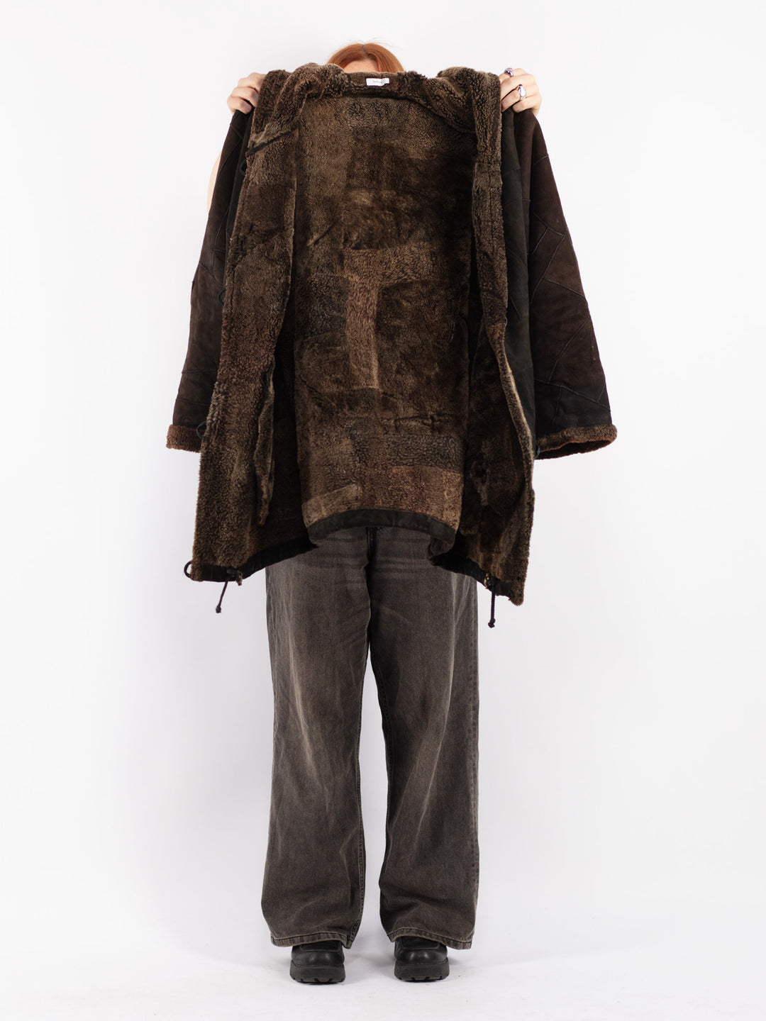 Vintage 90's Women Sheepskin in Brown
