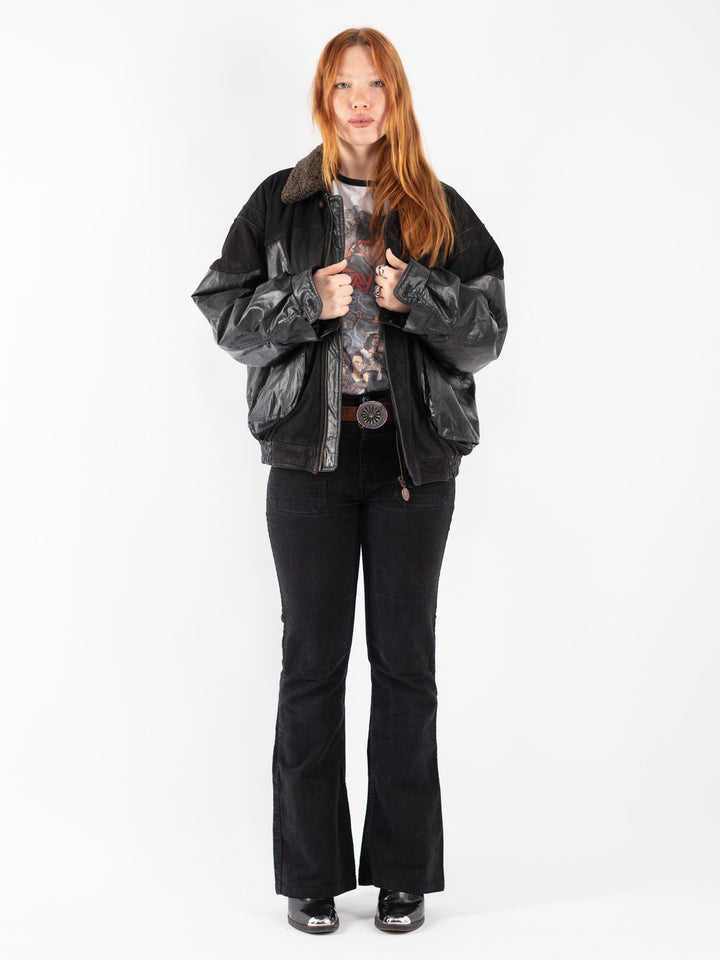 Vintage 90's Women Leather in Black