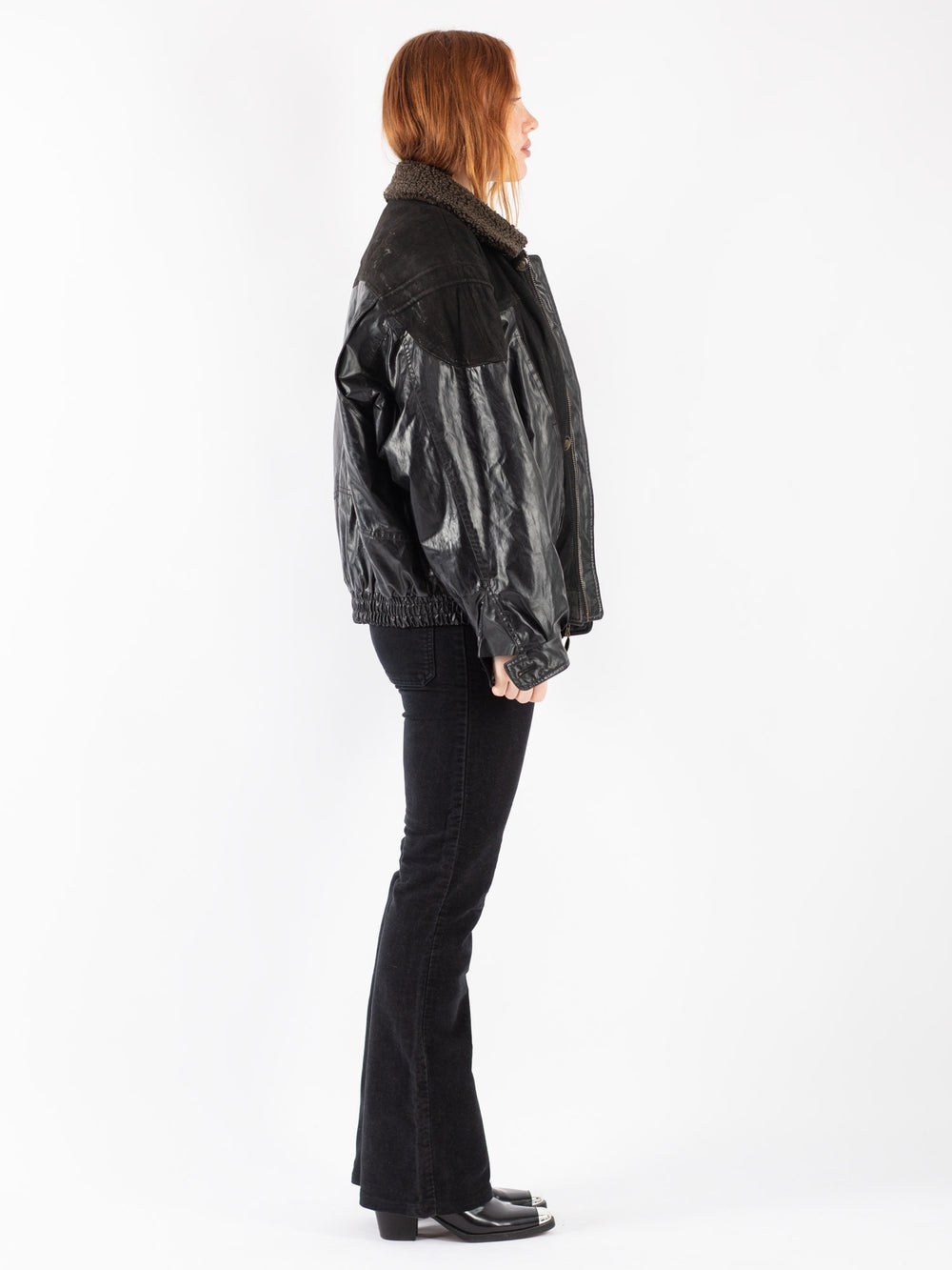 Vintage 90's Women Leather in Black