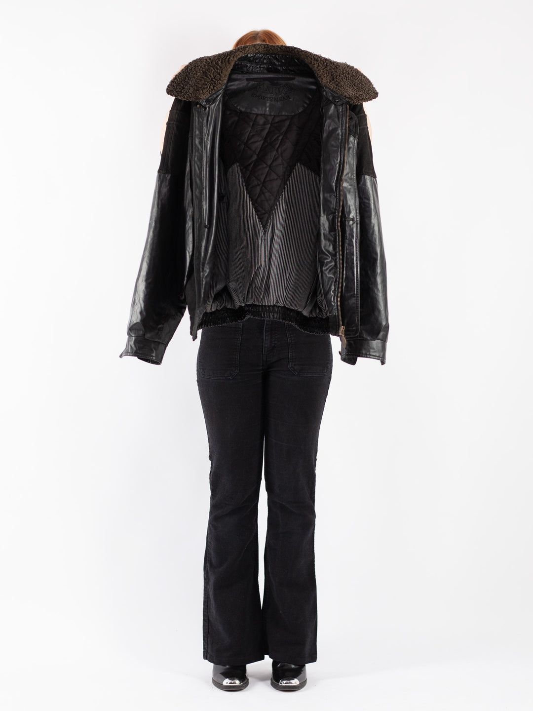 Vintage 90's Women Leather in Black