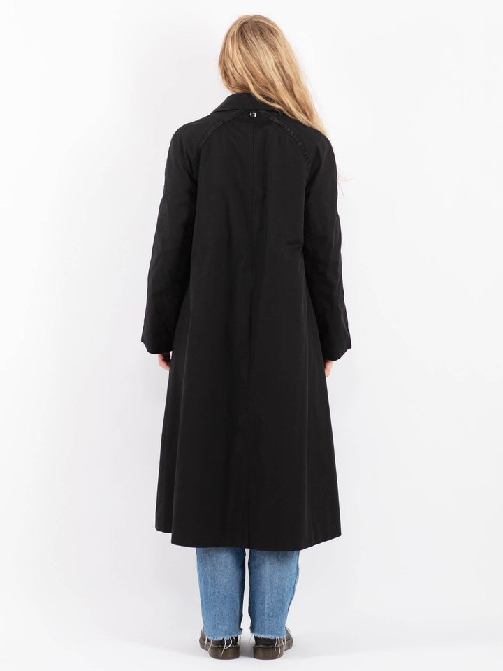 Vintage 90's Women Mac Coat in BlackV9451