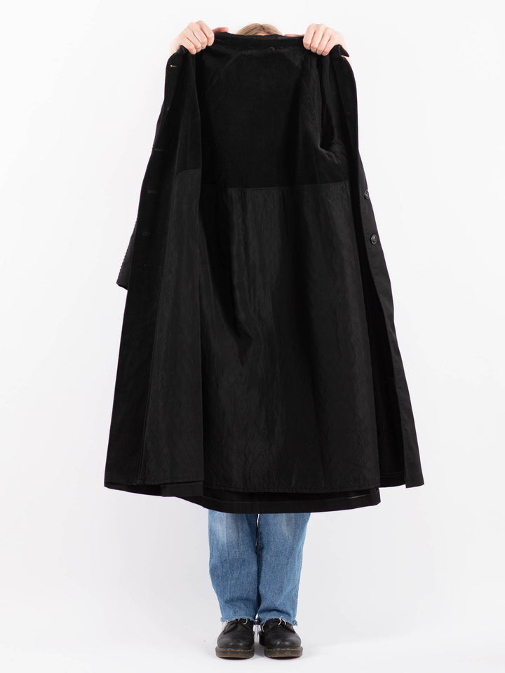 Vintage 90's Women Mac Coat in BlackV9451