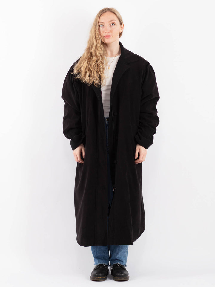 Vintage 90's Women Mac Coat in BlackV9453