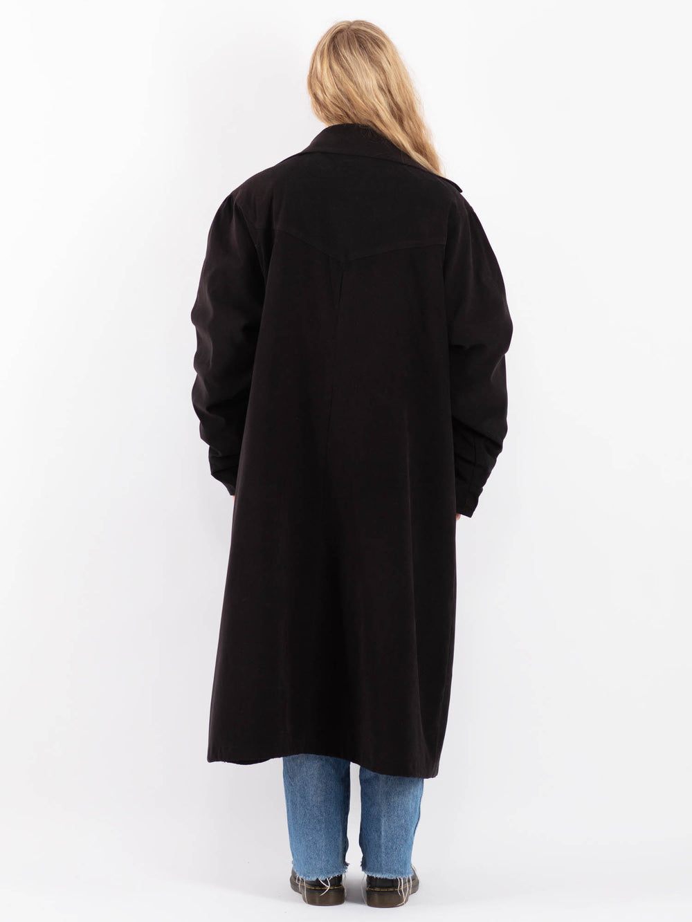 Vintage 90's Women Mac Coat in BlackV9453
