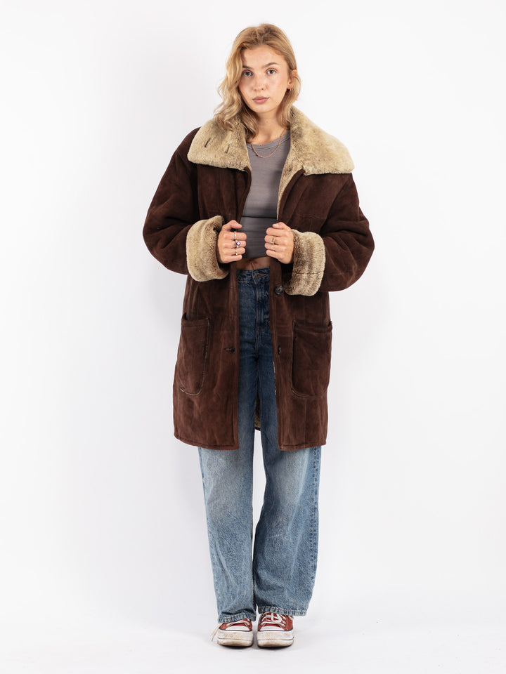 Vintage 90's Women Coat in Brown