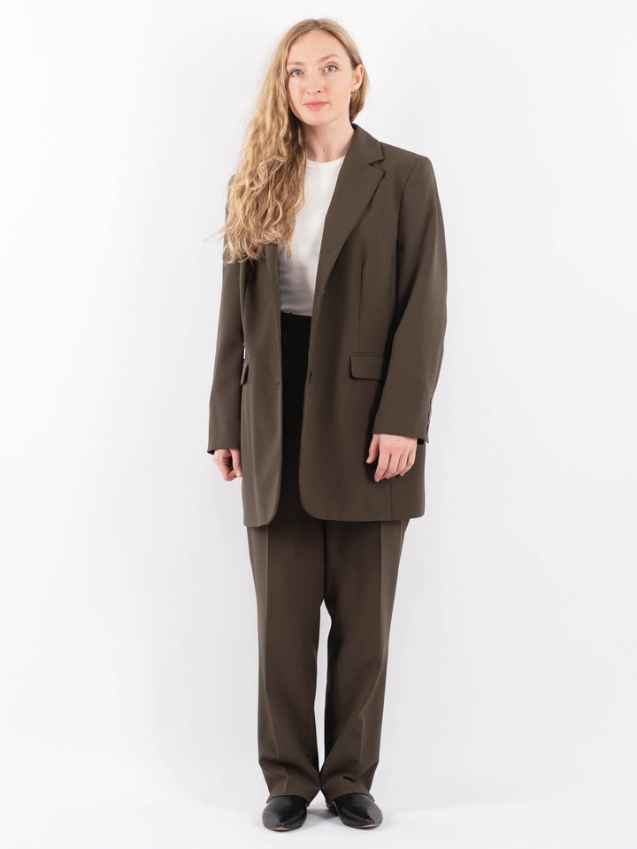Vintage 90's Women Pantsuit in Brown