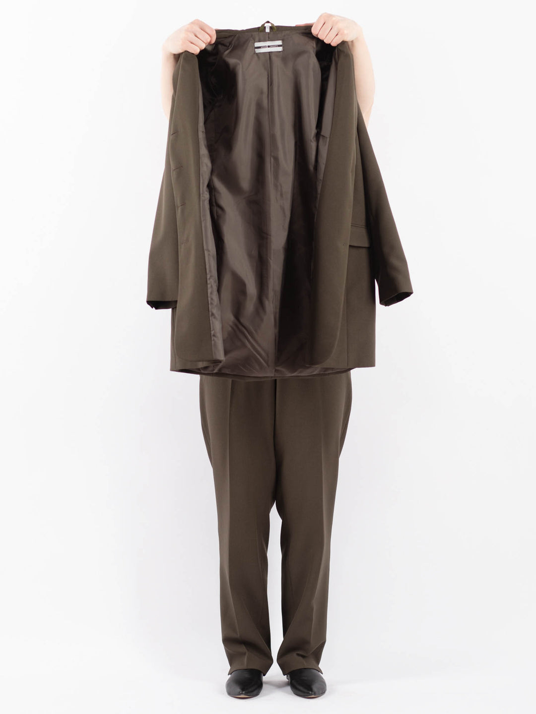 Vintage 90's Women Pantsuit in Brown