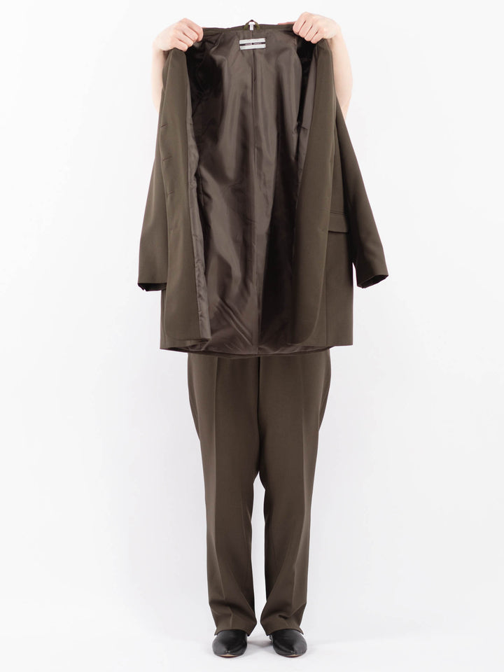 Vintage 90's Women Pantsuit in Brown
