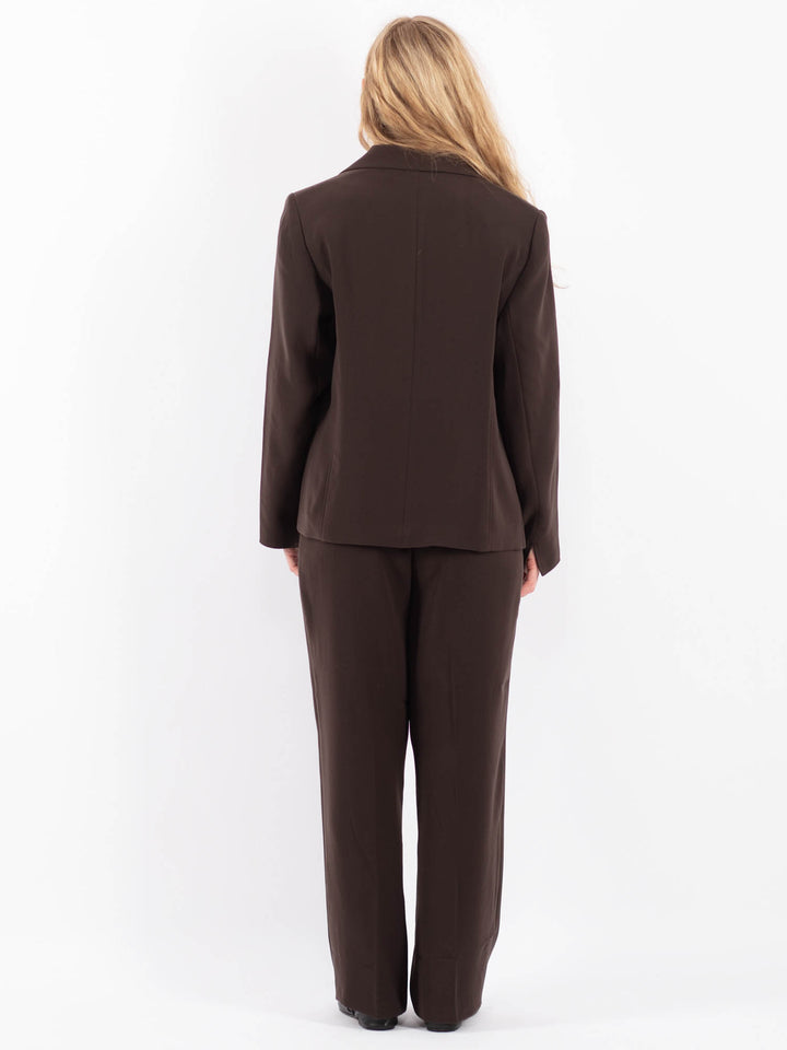 Vintage 90's Women Pantsuit in Brown