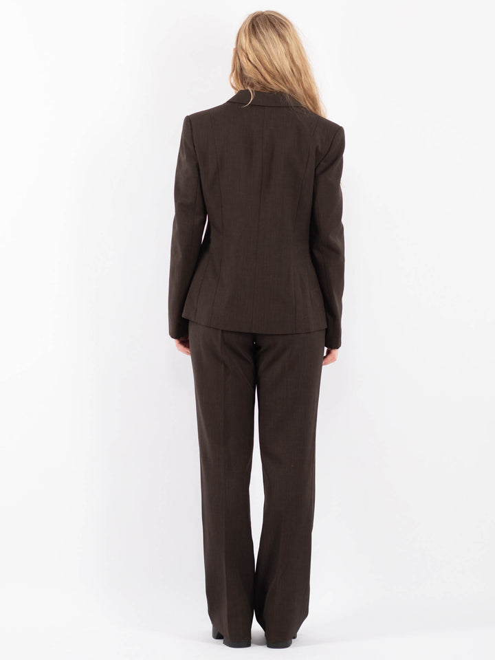 Vintage 90's Women Pantsuit in Brown