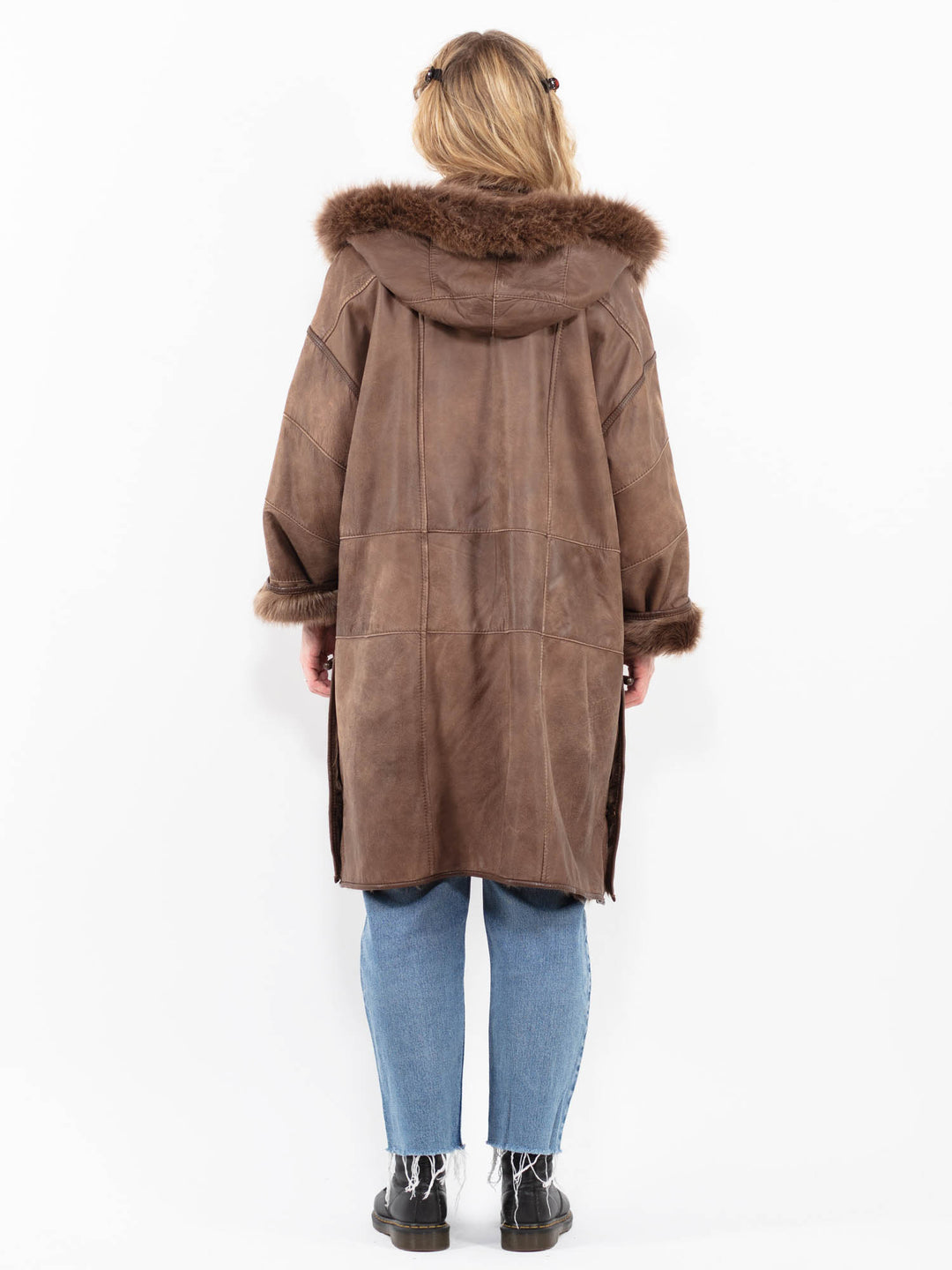Vintage 90's Women Sheepskin in BrownA0249