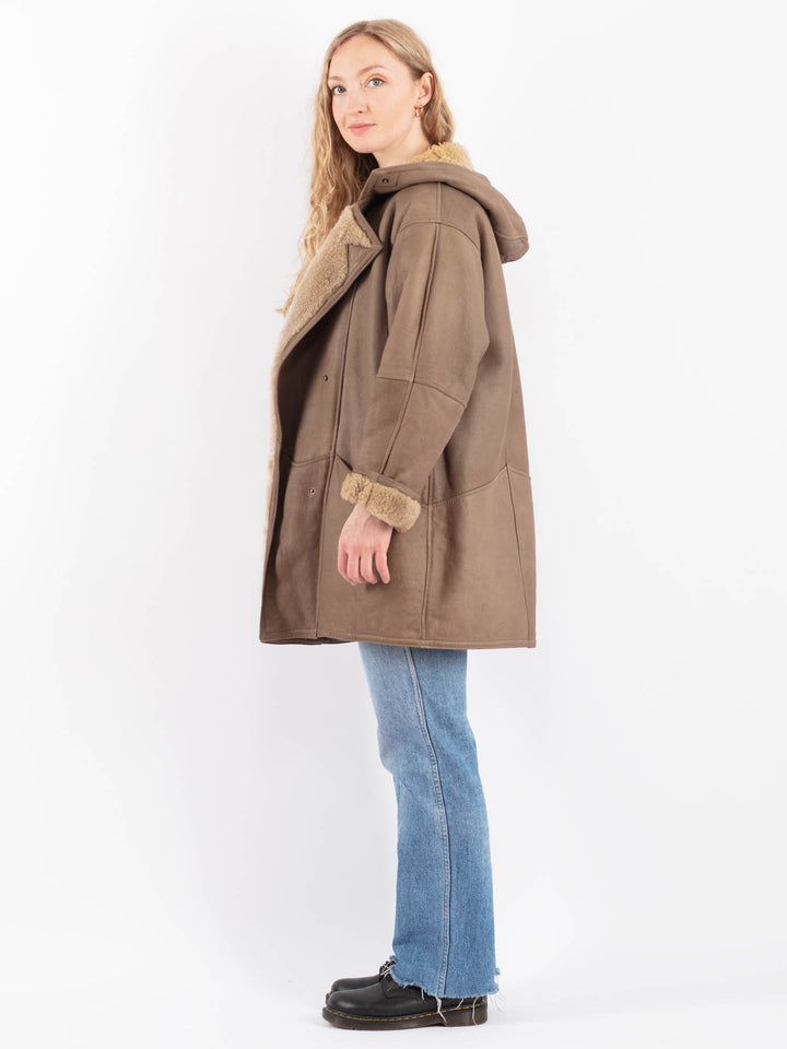 Vintage 90's Women Sheepskin in BeigeV9457