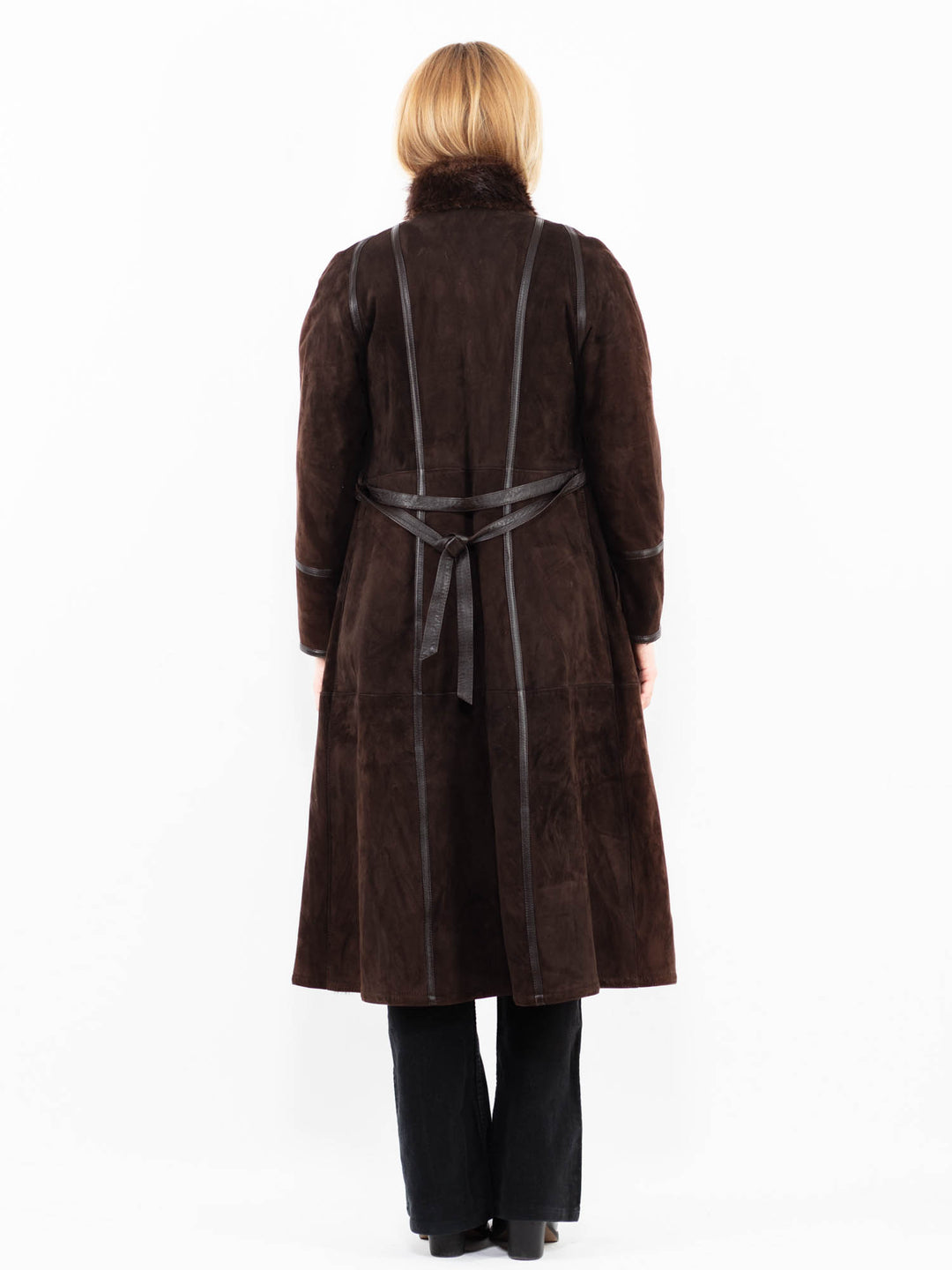 Vintage 90's Women Sheepskin in BrownA0174