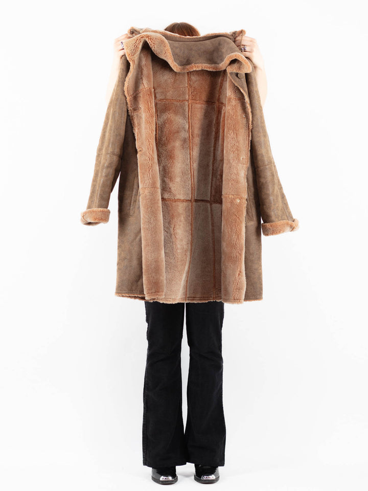 Vintage 90's Women Sheepskin in BeigeV9791