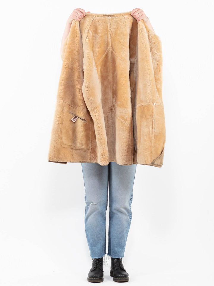Vintage 90's Women Sheepskin in BeigeA0318