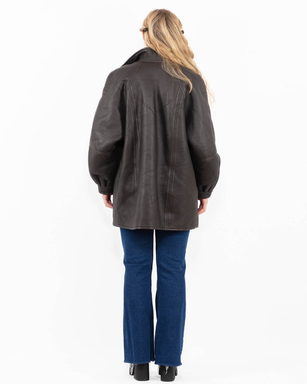 Vintage 90's Women Sheepskin in BrownA0023