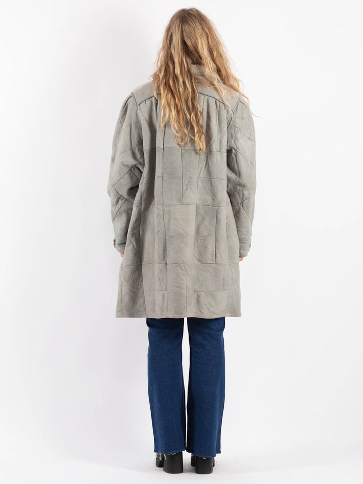 Vintage 90's Women Sheepskin in Gray