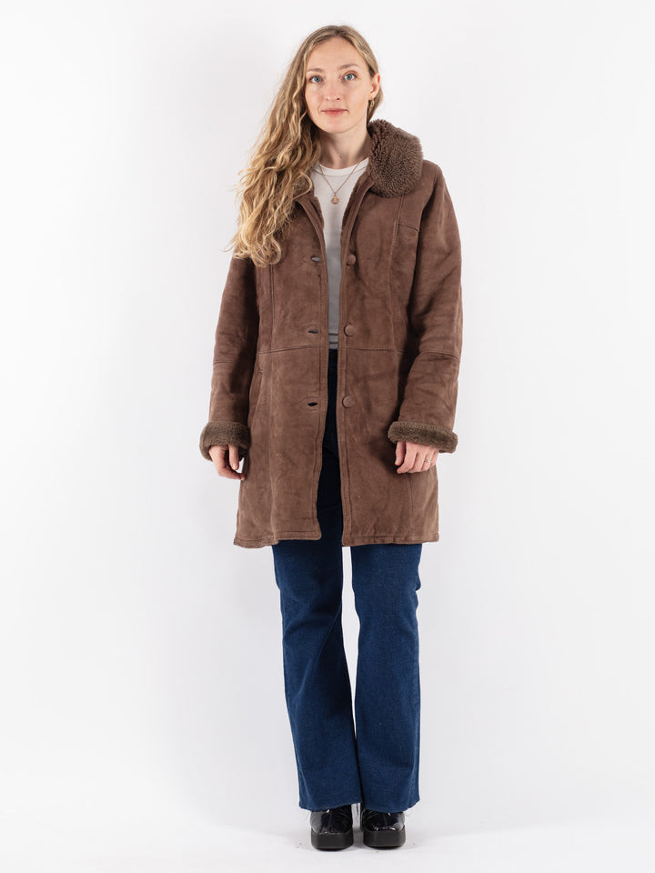 Vintage 90's Women Sheepskin in Brown