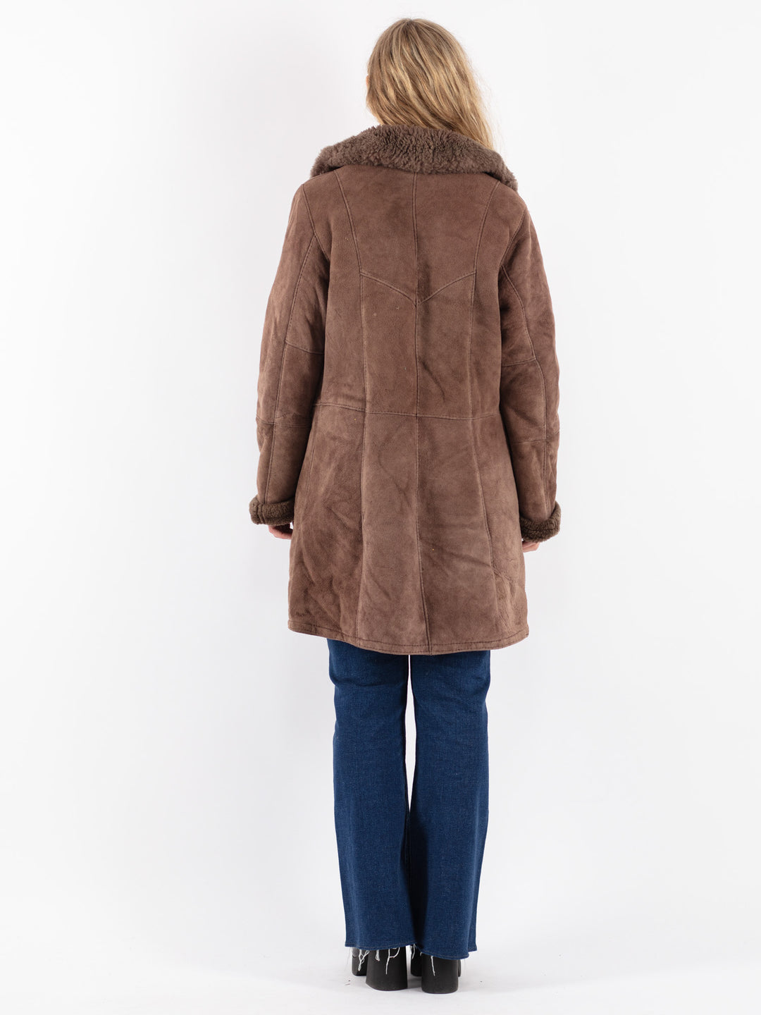 Vintage 90's Women Sheepskin in Brown