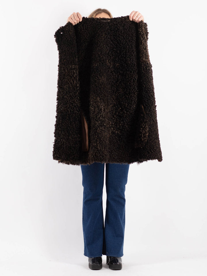 Vintage 90's Women Sheepskin in BrownV9218