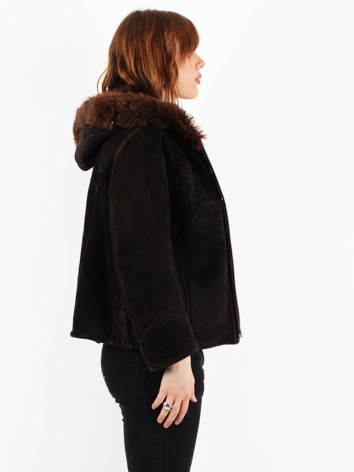 Vintage 90's Women Sheepskin in BrownV9796