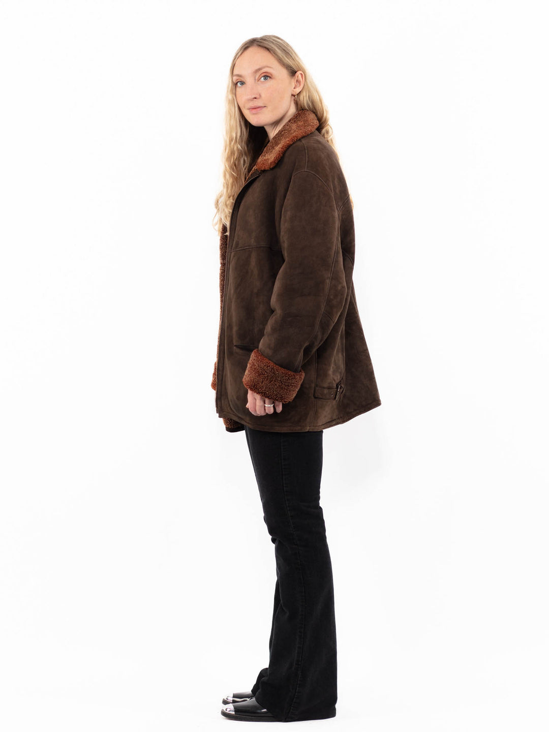 Vintage 90's Women Sheepskin Jacket in A0934