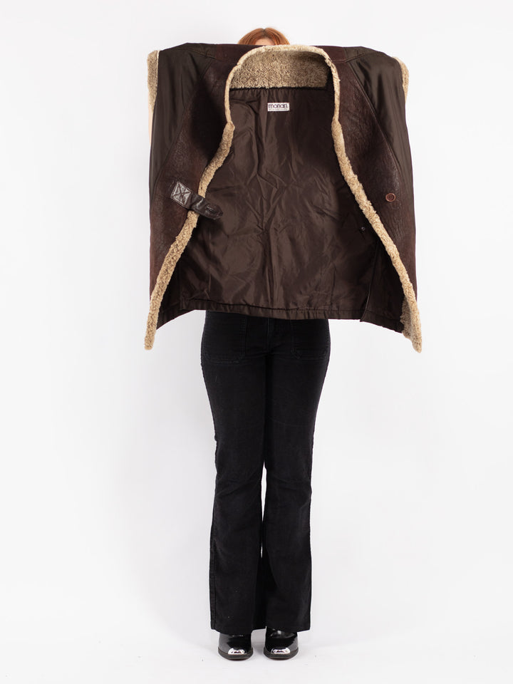 Vintage 90's Women Sheepskin Vest in