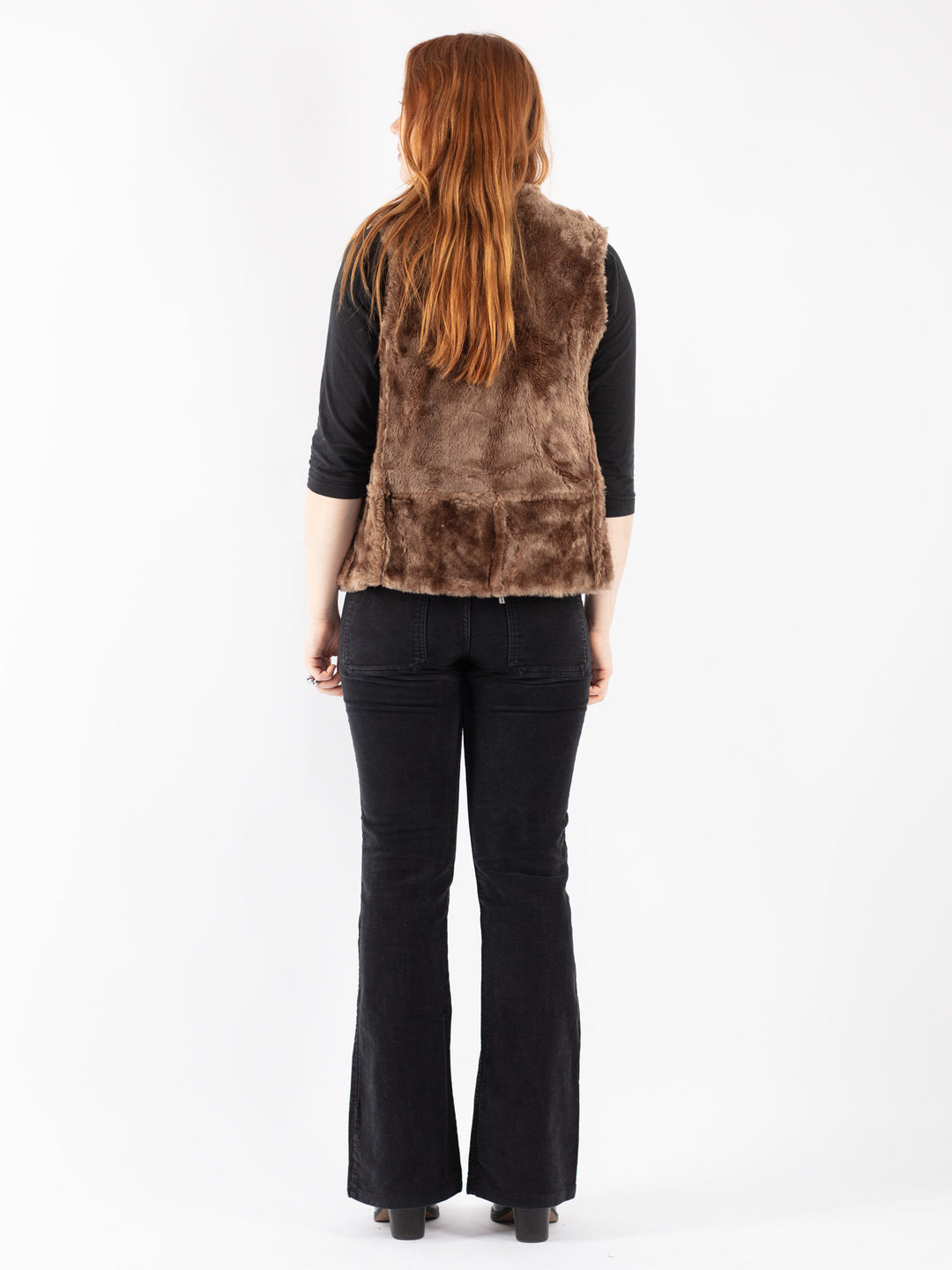 Vintage 90's Women Sheepskin in Brown