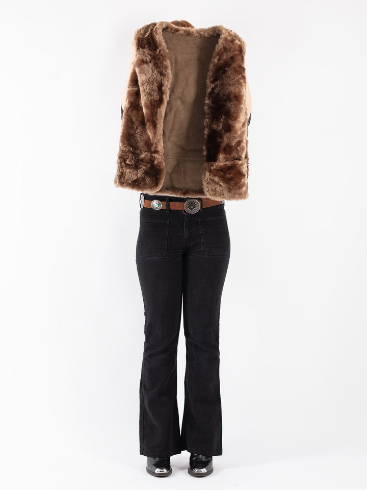 Vintage 90's Women Sheepskin in Brown