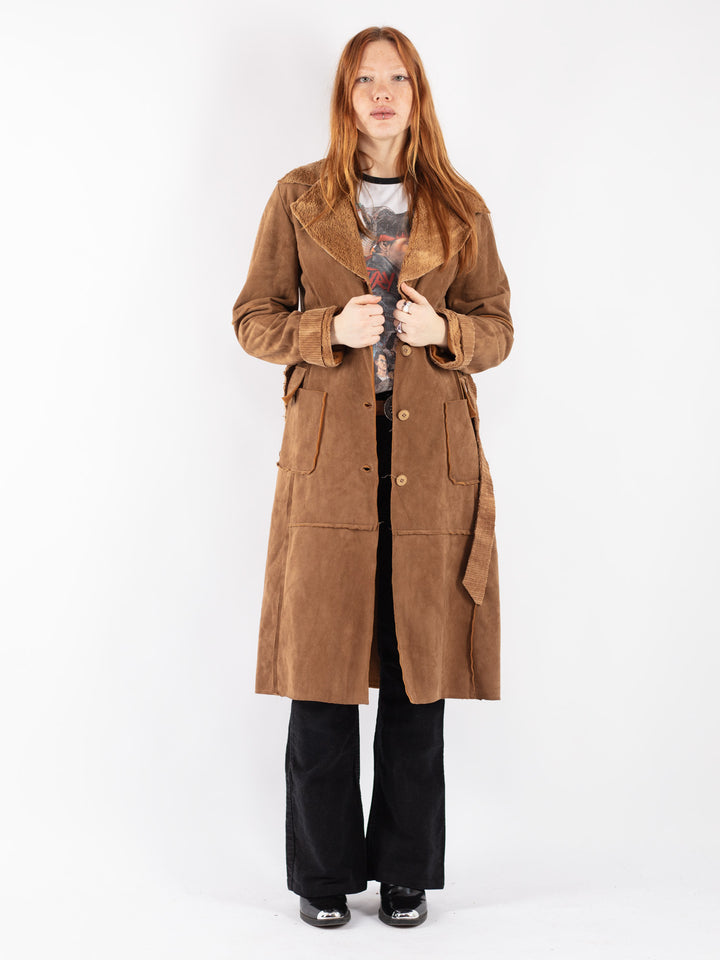 Vintage 90's Women Sherpa Coat in