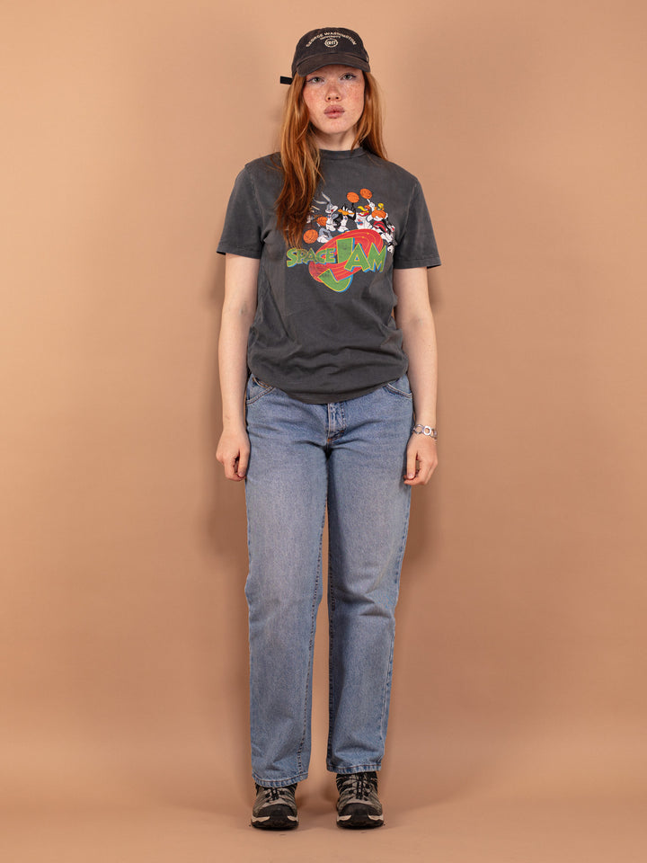 Vintage 90's Women T-shirt with Space Jam print
