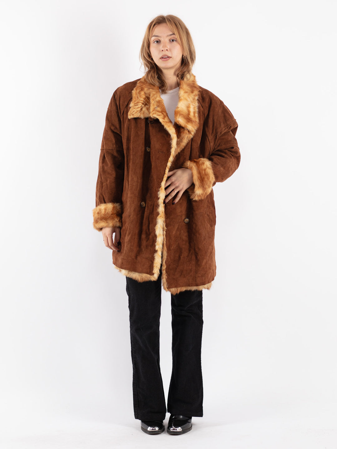 Vintage 90's Women Suede in Brown