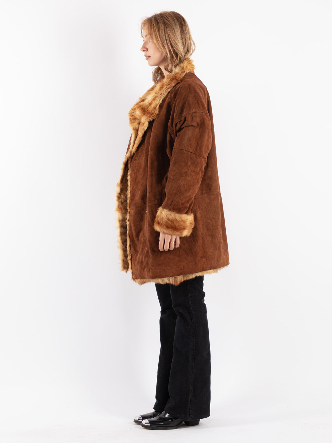 Vintage 90's Women Suede in Brown