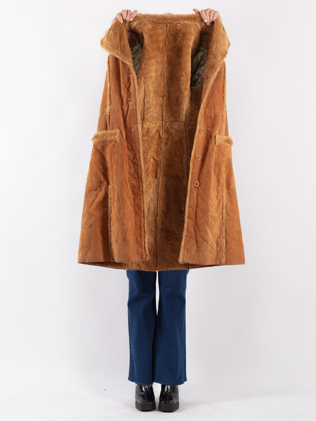 Vintage 90's Women Coat in Brown