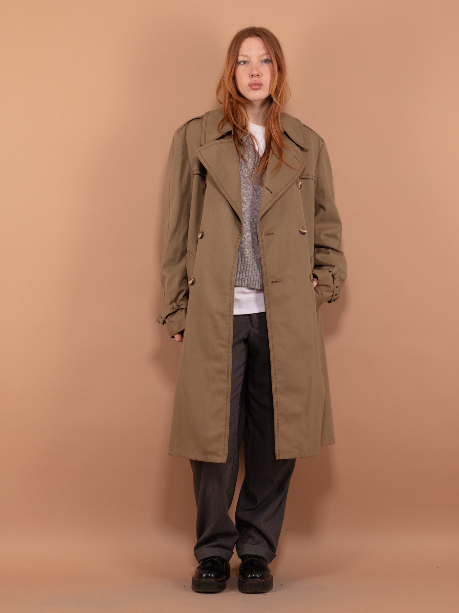 Online Vintage Store | 90's Women Trench Coat | Norther Grip