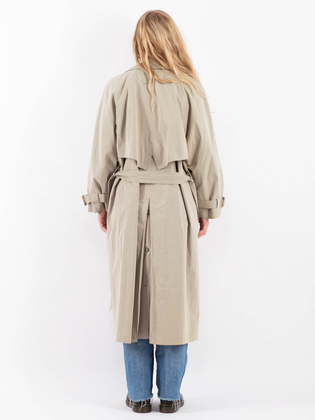 Vintage 90's Women Trench Coat in BeigeV9450