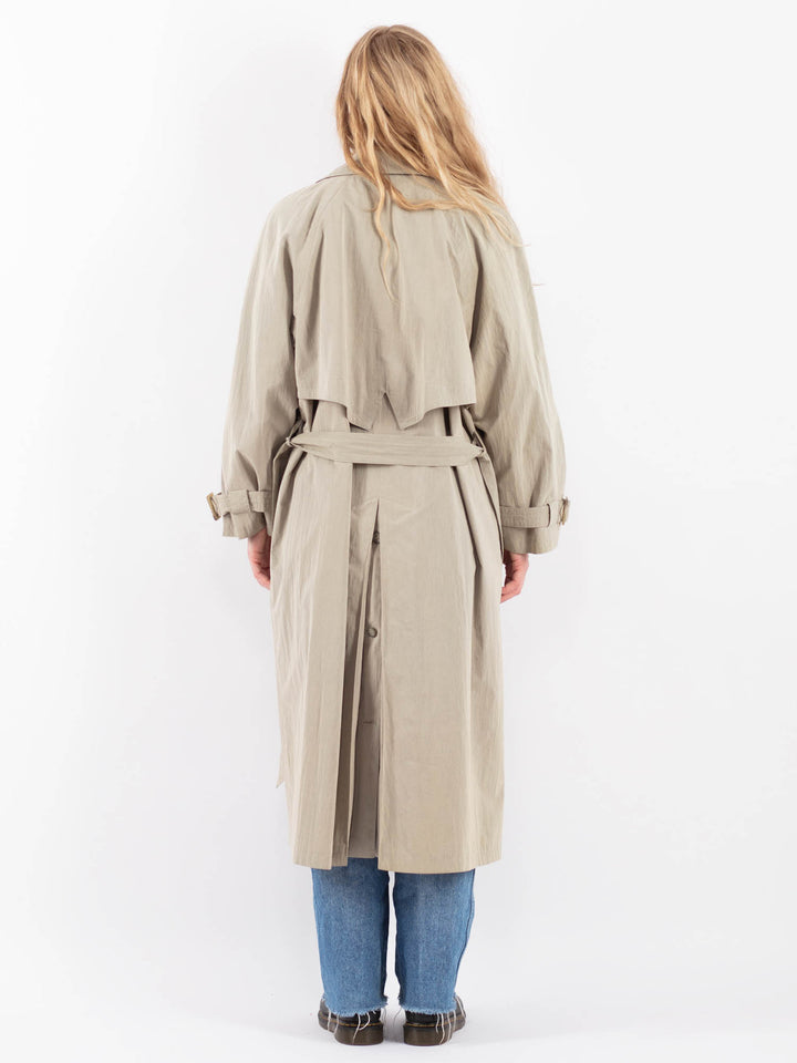 Vintage 90's Women Trench Coat in BeigeV9450
