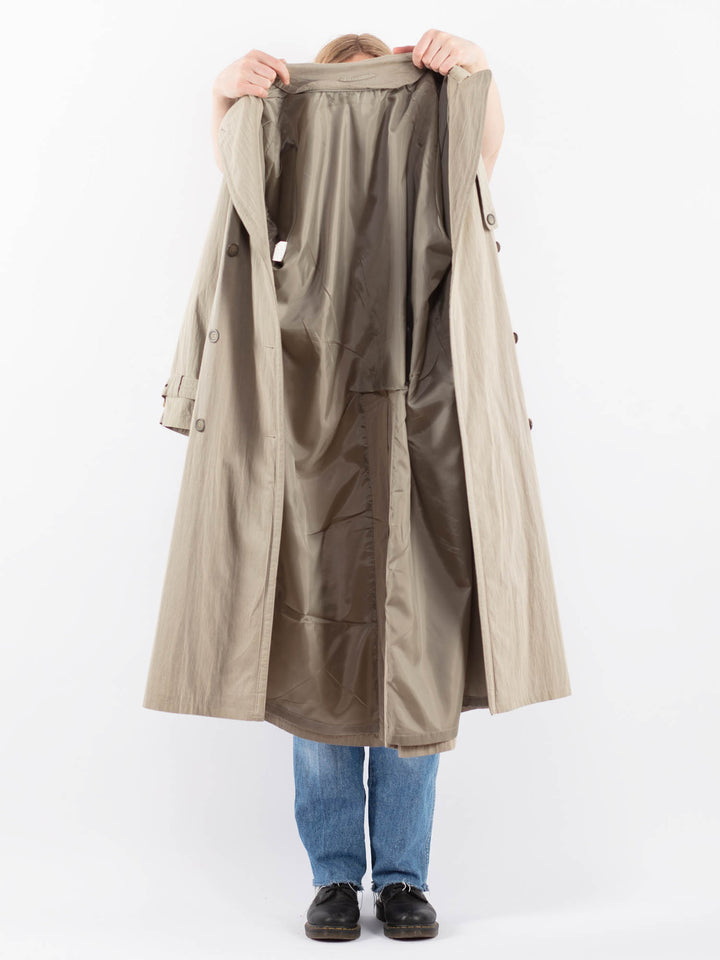 Vintage 90's Women Trench Coat in BeigeV9450